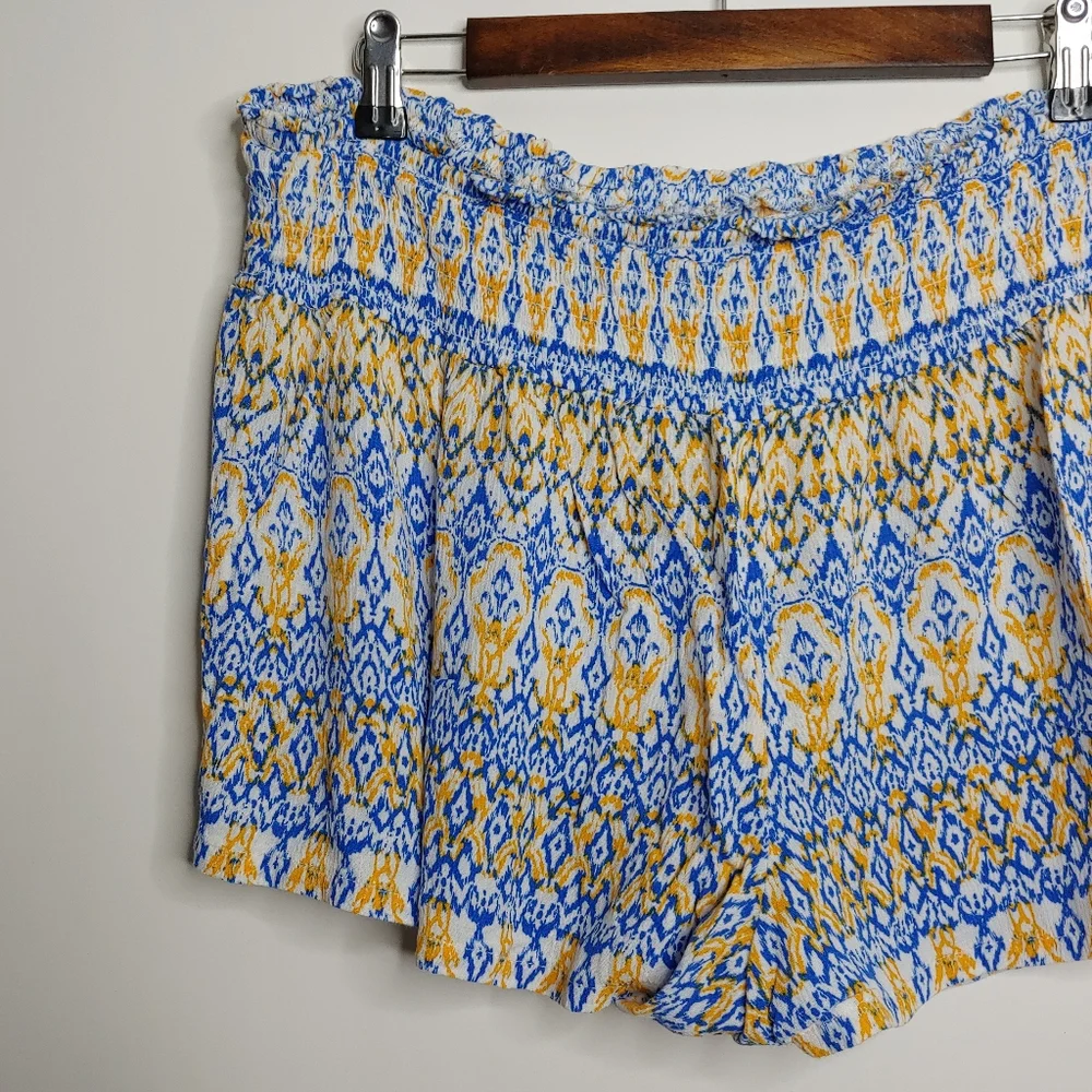 Scoop Women's Boho Multicolor Casual Comfortable Lounging Shorts Size XXL